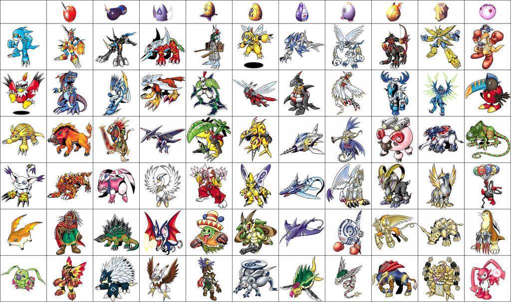 List of Armor Evolution by Ancient Digimon and each Digimental = DigiEgg